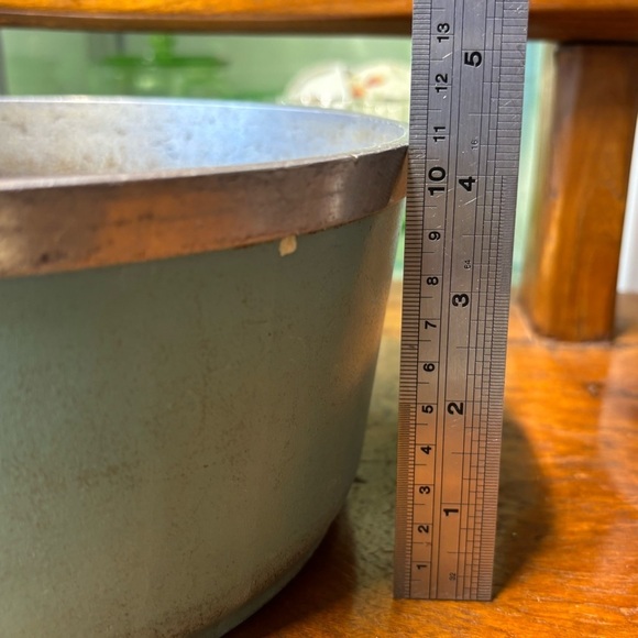 Set of 2 vintage torquoise/ teal Club cast aluminum cookware - Picture 15 of 15